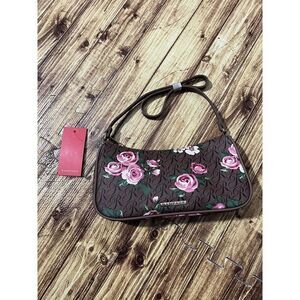 Rampage Brown And Pink Floral Hobo Shoulder Bag Spring 2022 NWT